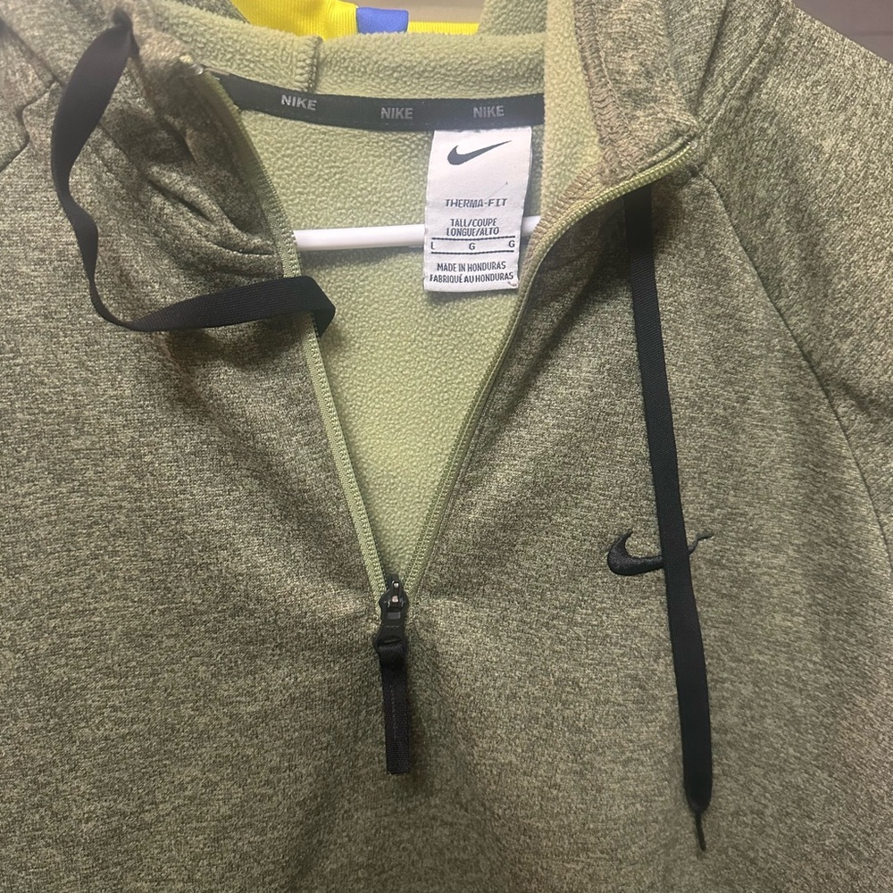 Nike Green Zip-Up Hoodie
